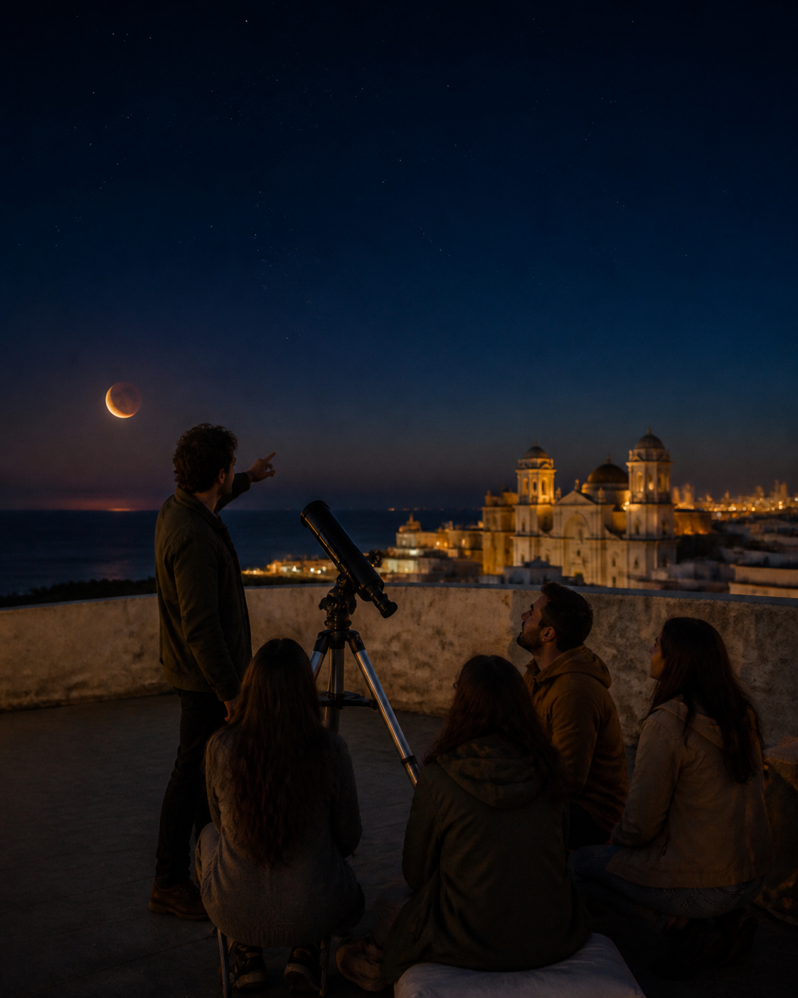 Ejemplo visual: Taller bajo las estrellas